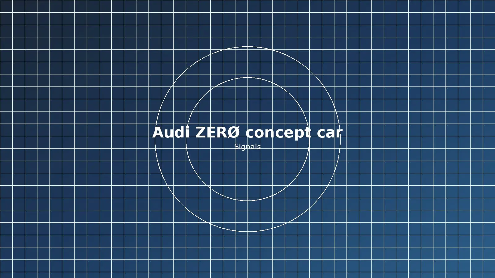 Audi ZERØ 的一球四管几何结构分解图